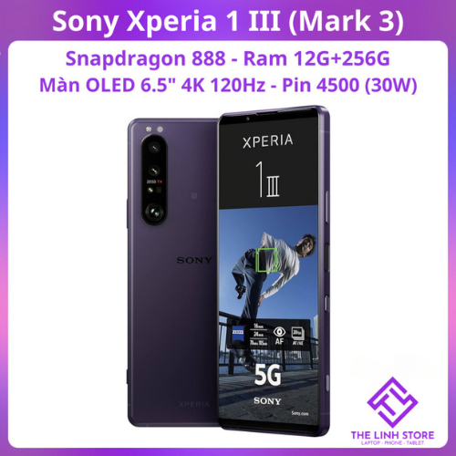 Điện thoại Sony Xperia 1 III (X1 Mark 3) Màn OLED 4K 120Hz - Snapdragon 888