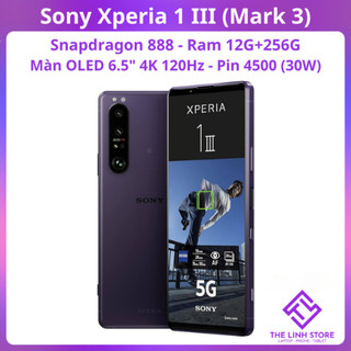  Điện thoại Sony Xperia 1 III  X1 Mark 3  Màn OLED 4K 120Hz - Snapdragon 888 