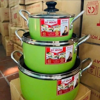 nồi chống dính QT màu xanh