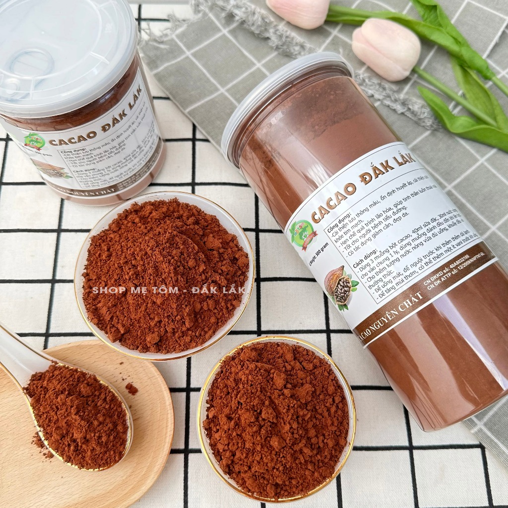 500GRAM BỘT CA CAO NGUYÊN CHẤT CHUẨN VỊ – BỘT CACAO
