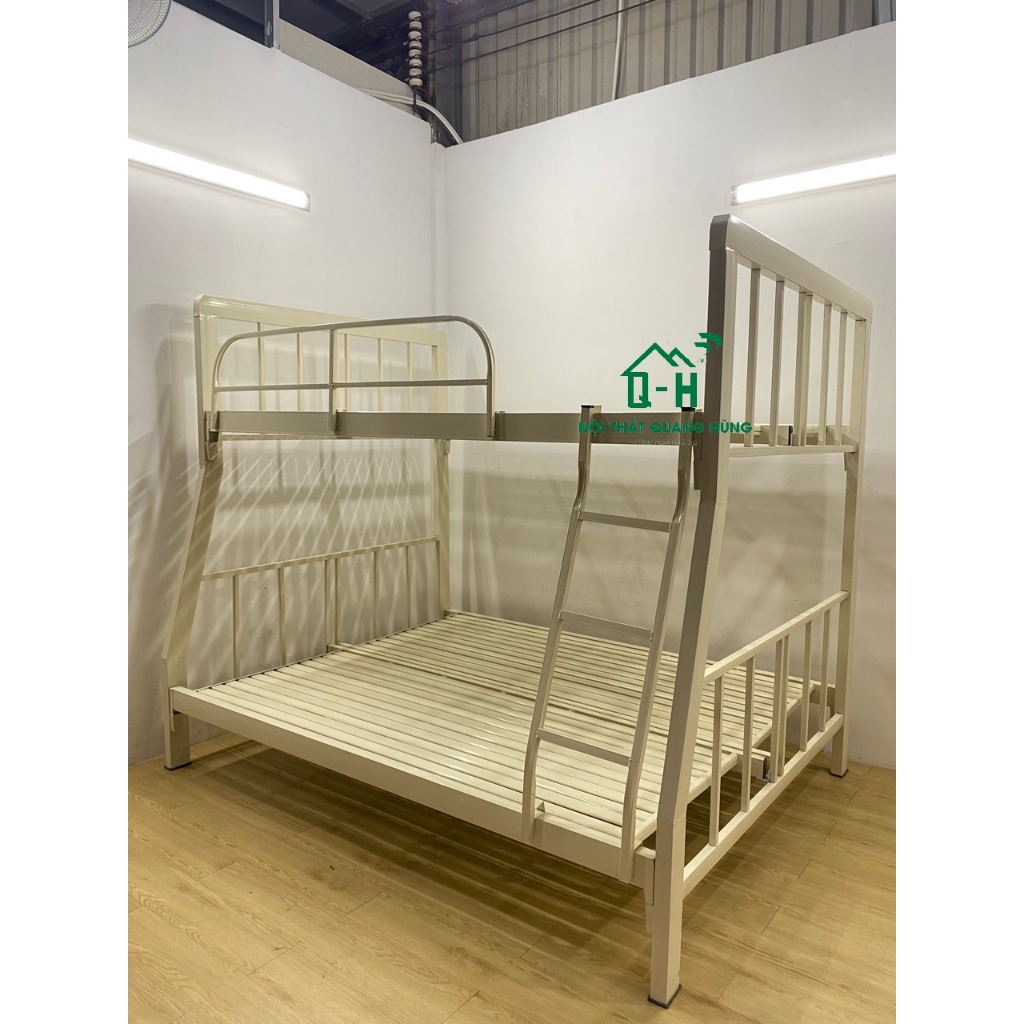 GIƯỜNG TẦNG SẮT HỘP VUÔNG 4X8 CAO CẤP HCM