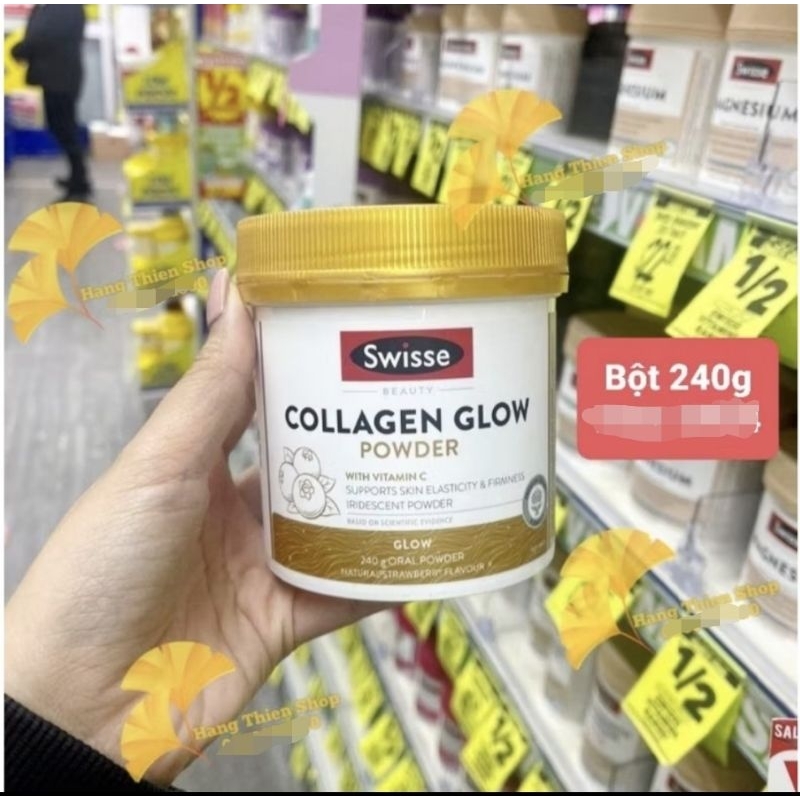 (Đủ bill) Swisse Collagen glow dạng bột uống swisse 120g