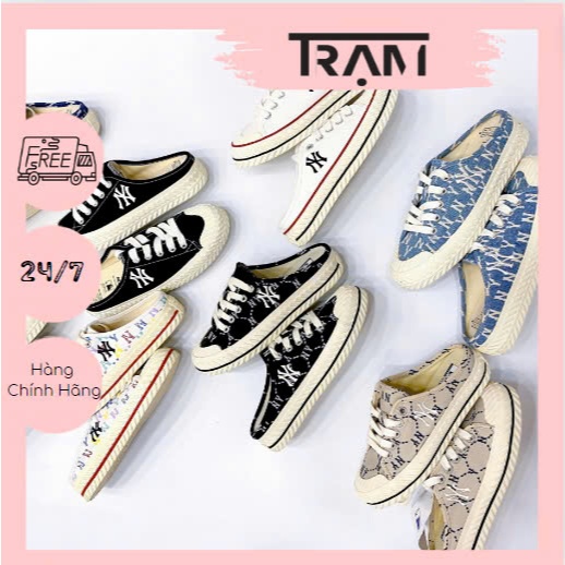 (New 100%) Giày thể thao Sneaker MLB Mule Đạp Gót Playball Origin AUTHENTIC