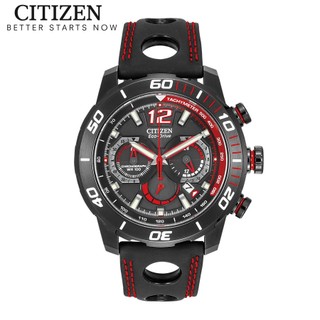 Đồng hồ nam citizen eco-drive dây da ca4085-08e - mặt đen