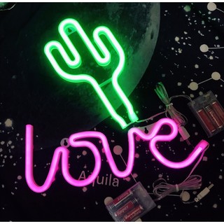 Đèn LED Neon Treo Tường Chữ LOVE Ánh Sáng Đỏ Trang Trí Phòng, Tiệc Cưới Đẹp Rực Rỡ