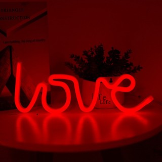 Đèn LED Neon Treo Tường Chữ LOVE Ánh Sáng Đỏ Trang Trí Phòng, Tiệc Cưới Đẹp Rực Rỡ