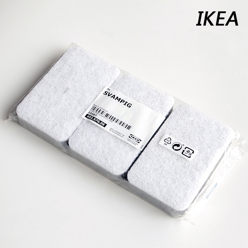 Bộ 3 miếng bọt biển cọ rửa bát chén đa năng IKEA Svampig