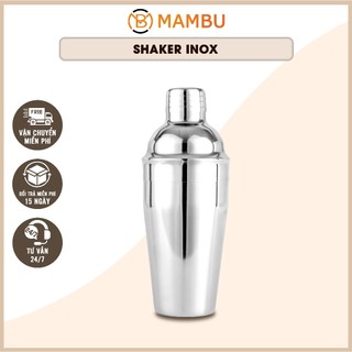 Shaker inox 350ml  550ml  700ml - Bình lắc inox pha chế - Pha chế rượu cà phê cocktail - Thiết bị trà chanh trà sữa 