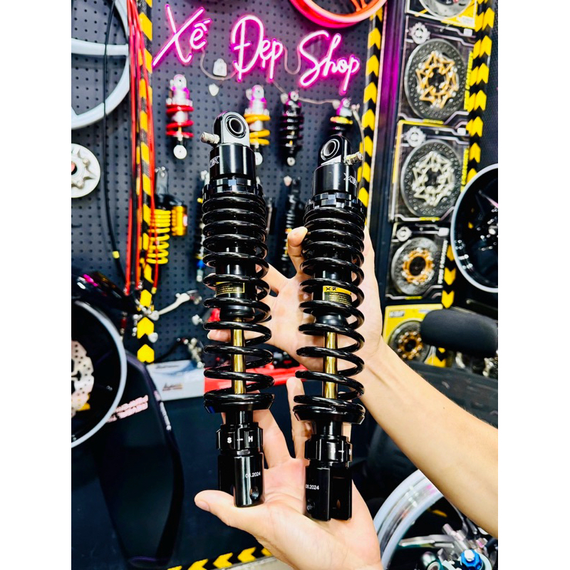 phuộc sau X1R mẫu Daytona gắn Datbike Quantum Vinfas feliz Wave Dream Future AB125 AB150 - chính hãn