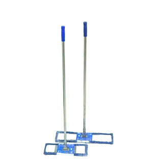 Cây lau nhà công nghiệp san hô 45cm 60cm inox cán thẳng sợi bông Microfiber