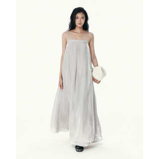 Normallife | DRESS 21 Đầm 2 dây form maxi vải voan lụa mỏng nhẹ tôn dáng