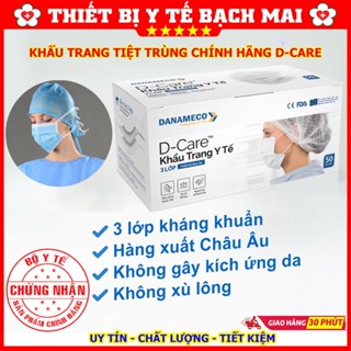 Khẩu Trang Y Tế Danameco - Tiệt Trùng 3 Lớp - Đảm Bảo Anh Toàn Cho Đường Hô Hấp