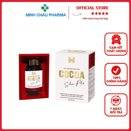Giảm cân Cocoa Slim Plus Mẫu Mới phiên bản dành cho cơ địa mỡ rắn chai lì
