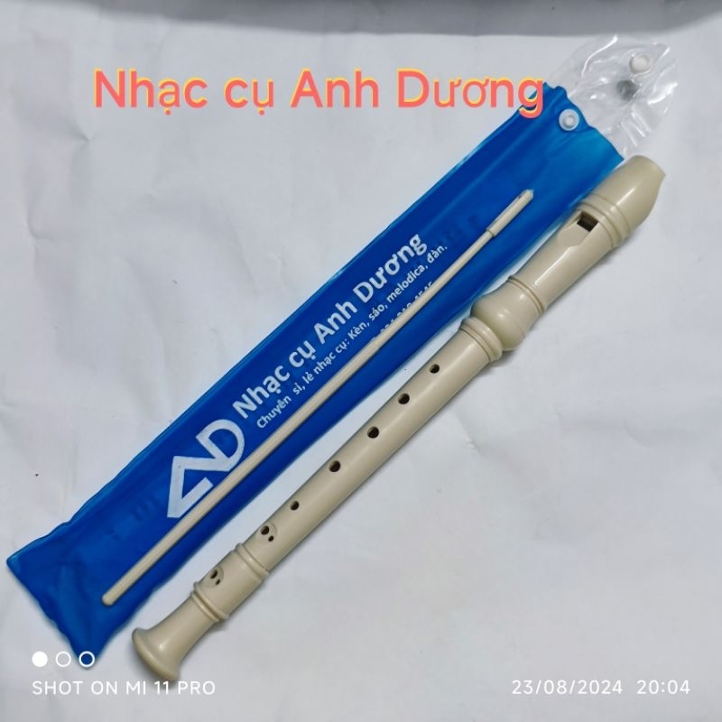 Sáo Recoder 8 lỗ AD 3 khớp chính hãng + que vệ sinh  (Ưu đãi)