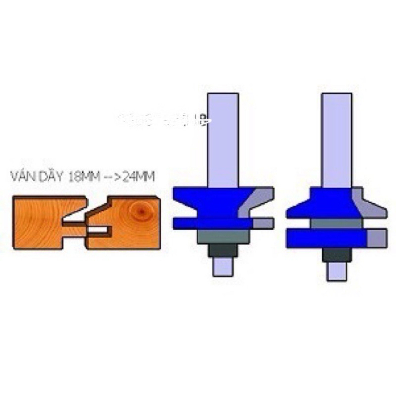 Mũi soi gỗ Đánh mộng cửa bếp chỉ vát