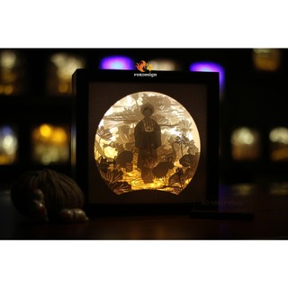 Đèn giấy nghệ thuật - Áo Nhật Bình (kirigami lightbox)