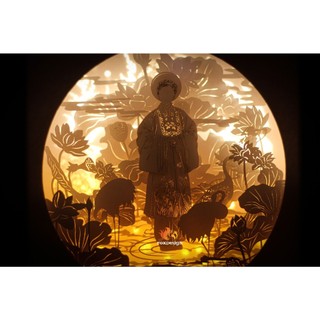 Đèn giấy nghệ thuật - Áo Nhật Bình (kirigami lightbox)
