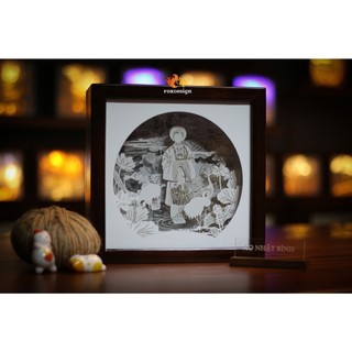 Đèn giấy nghệ thuật - Áo Nhật Bình (kirigami lightbox)