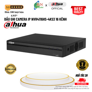 Đầu ghi hình dahua nvr 4116hs-4ks3 16 kênh hỗ trợ camera lên tới 8mp, chính hãng
