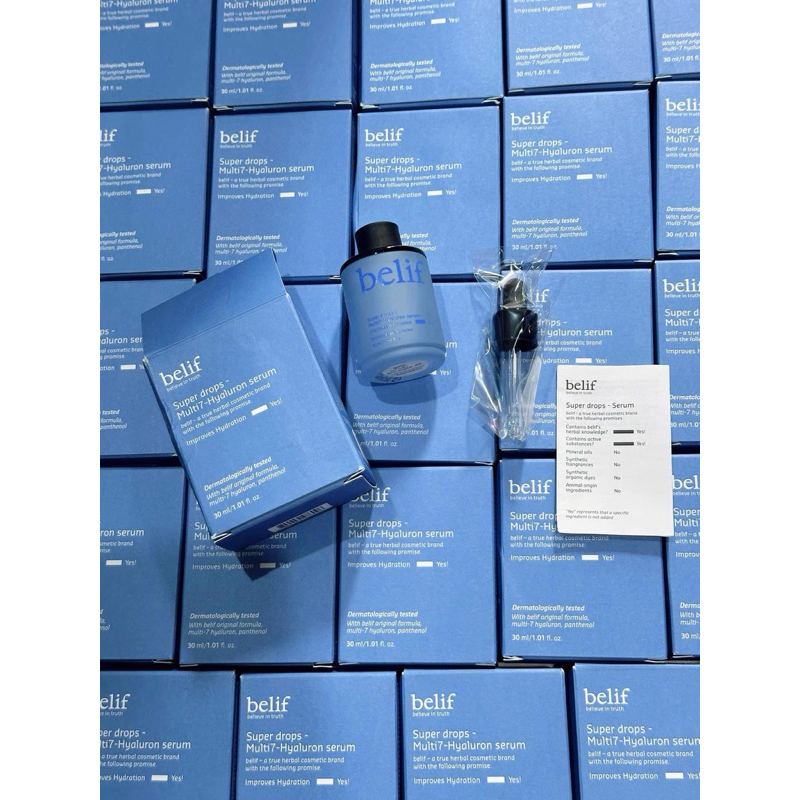 [CHÍNH HÃNG 100%] TINH CHẤT SERUM BELIF SUPER DROPS MULTI 7 HYALURONIC SERUM 30ML