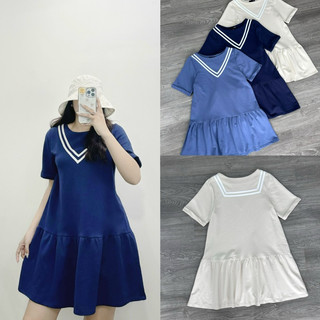 HIPU.VNXK - Đầm mixxoo babydoll cổ tròn tay ngắn, 3 màu.