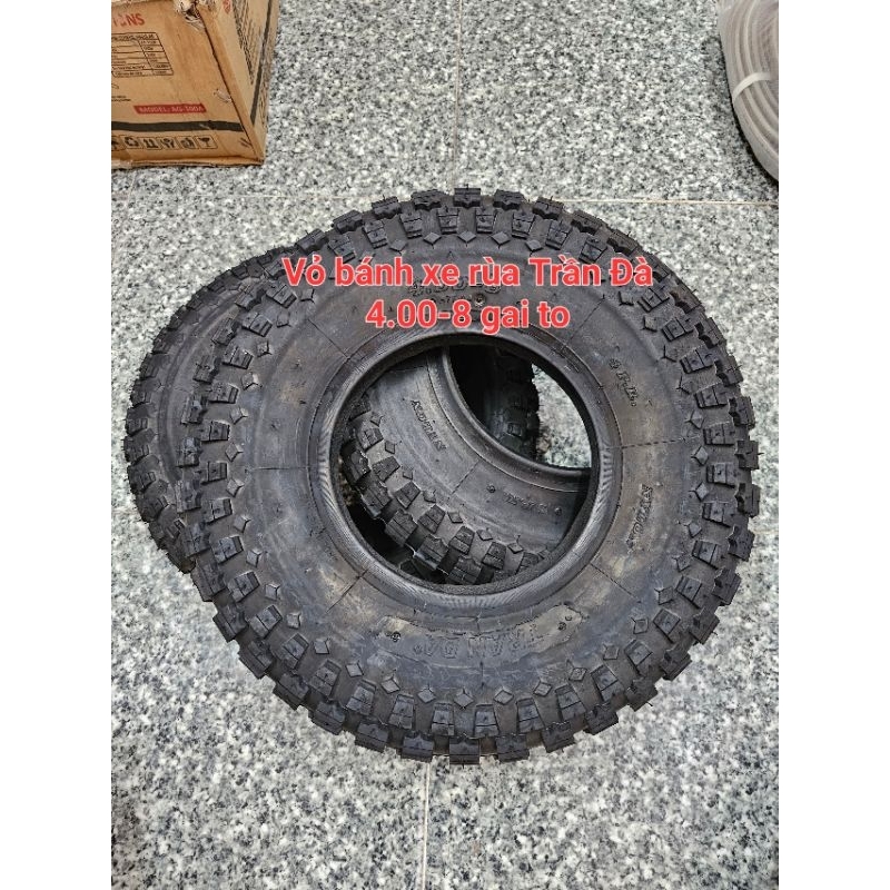 Vỏ bánh xe rùa 4.00-8 Trần Đà