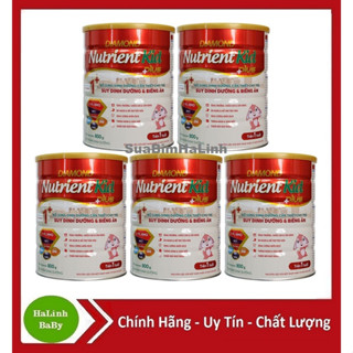 Combo 5 lon sữa Nutrient Kid Plus 0+, 1+ 800g  thay thế Nutrient Kid 1,2 (700g)