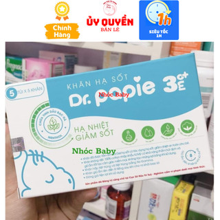 Khăn lau hạ sốt Dr.Papie 3M+ Cho Bé Hạ Nhiệt Giảm Sốt Ngăn Ngừa Co Giật - 1 Đổi 1 Nếu Lỗi NSX 