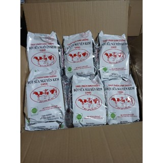 1 Thùng = 30 bịch Sữa Bột Nguyên Kem Canxi 2 con Bò Đỏ