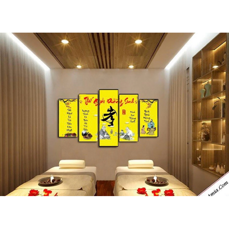 KHUNG TRANH GHÉP SPA TRÁNG GƯƠNG TREO TƯỜNG
