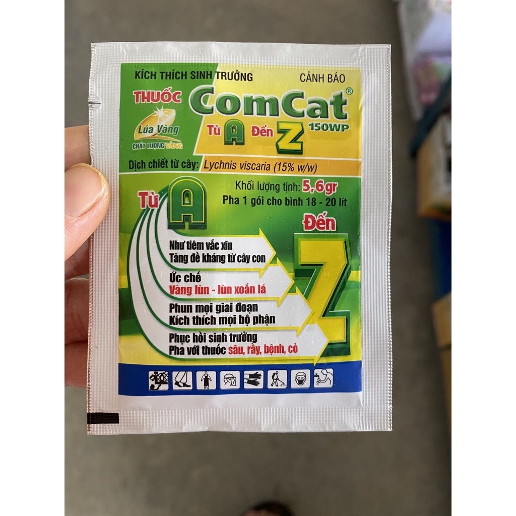 Phân Bón hiệu COMCAT từ A đến Z của Lúa Vàng 1 gói 5.6gr