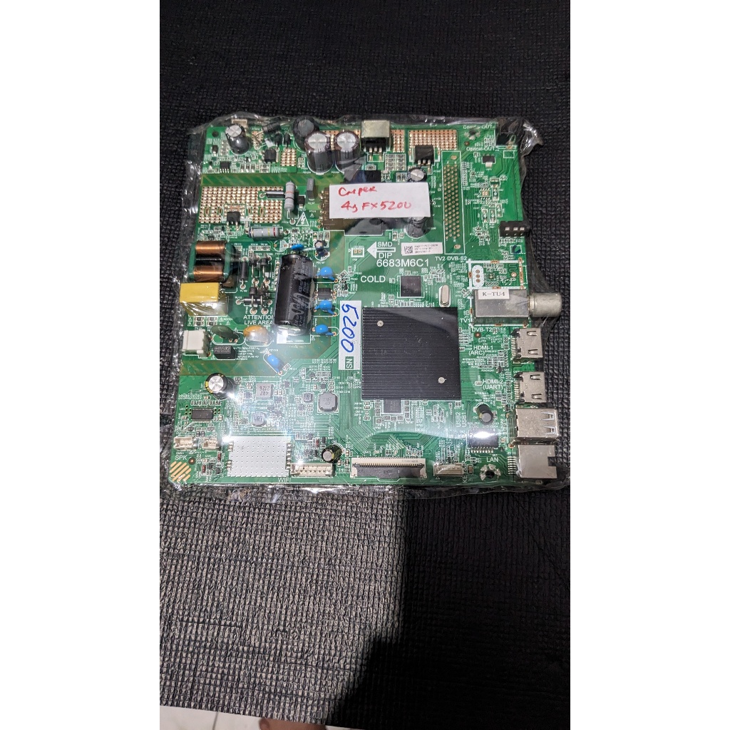 BO MẠCH TIVI CASPER 43FX5200 (6683M6C1-PANEL LG)