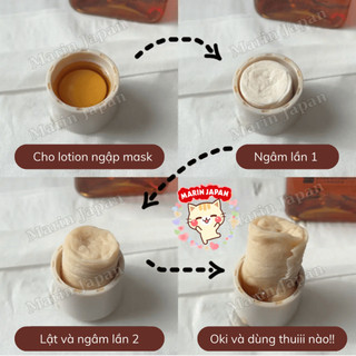 (Lẻ 1 viên) Mặt nạ giấy nén lotion mask Daiso Nhật Bản - Marin Japan Shop