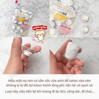 (Lẻ 1 viên) Mặt nạ giấy nén lotion mask Daiso Nhật Bản - Marin Japan Shop