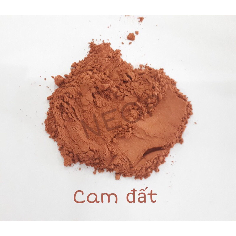 Màu khoáng làm son cam đất