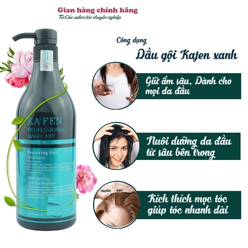 (Lẻ) Dầu Gội Đầu Kafen 800ml