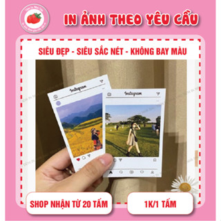 (COMBO 20) In ảnh theo yêu cầu pola 5x7 khung intagram siêu đẹp, siêu rẻ