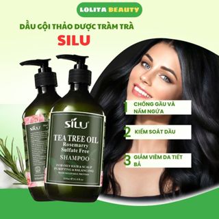 Bộ đôi dầu gội xả SILU Chiết Xuất Tràm Trà Kiểm Soát Dầu Ngăn ngừa gàu, rụng, giúp tóc chắc khỏe, suôn mượt - Chai 500ml