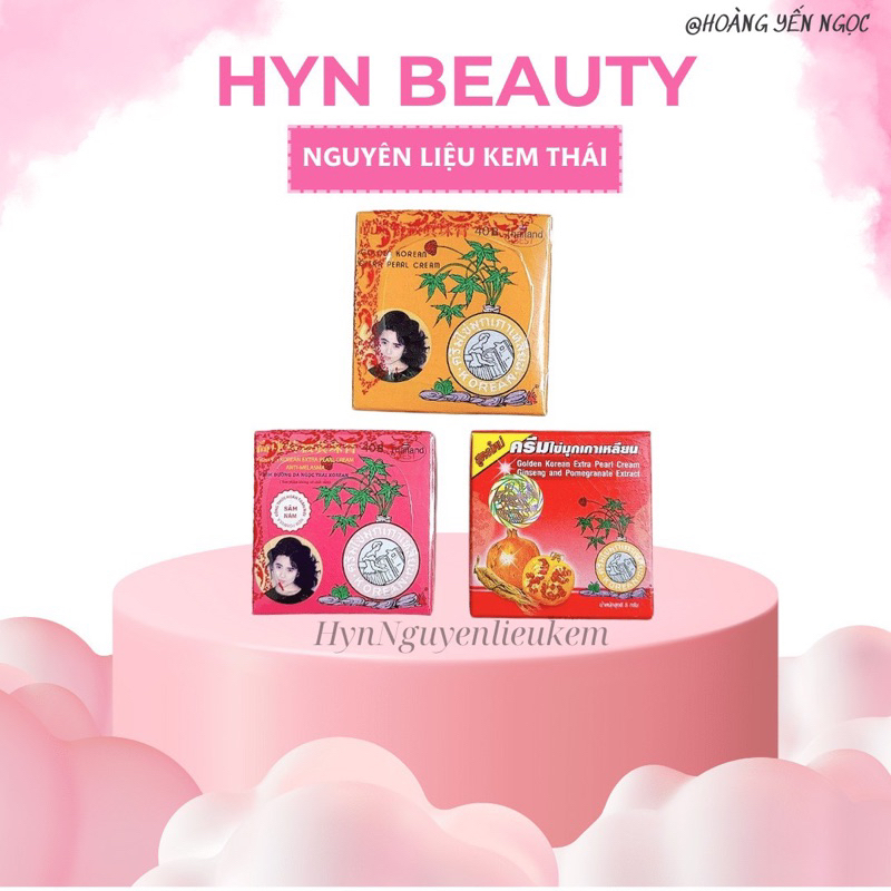 Kem Sâm vàng, sâm lựu đỏ, sâm hồng Thái Lan