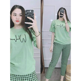  Set Đồ Bộ Nữ Thêu Chữ Whatever Quần Caro Mặc Đi Chơi Cực Xinh Thời Trang Mặc Nhà Giá Rẻ Bigsize Mua Tại Quynh Nhu QBN 