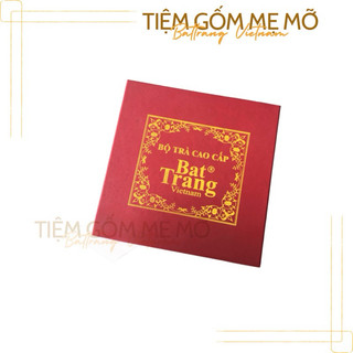 Hộp si lót lụa đỏ 🎁 Hộp đựng ấm chén quà tặng