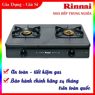 Bếp gas dương Rinnai RV-365G Mặt men, Chén đồng có đầu hâm, Bảo hành chính hãng