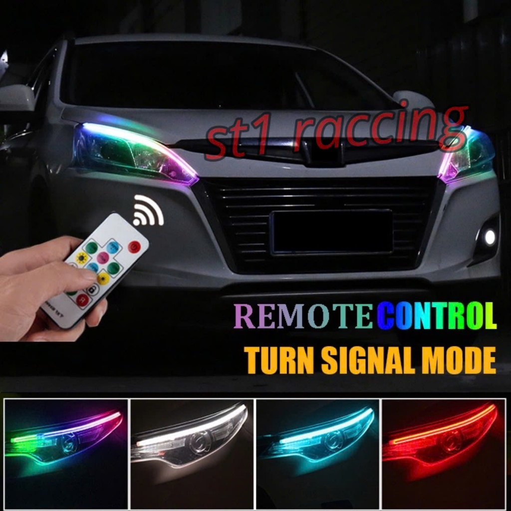 Đèn Led mí Audi RGB chạy đuổi 7 màu có điều khiển hiệu ứng xếp gạch (giá 2 dây)