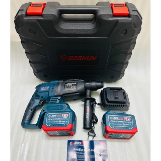 Máy khoan bê tông boshun BS-R2803H động cơ không than 2 pin 15cell-6ah