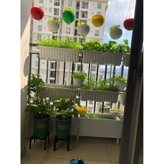  Kệ sắt để chậu hoa cây cảnh Vuông 25x25cm cao  25-30-35-40-45-50-55-60-65-70 cm thép 16X16 mm 