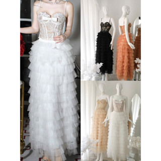 [VIDEO] Set áo ren cúp ngực corset chân váy tầng siêu xinh sang trọng tiệc cưới, sinh nhật nổi bật