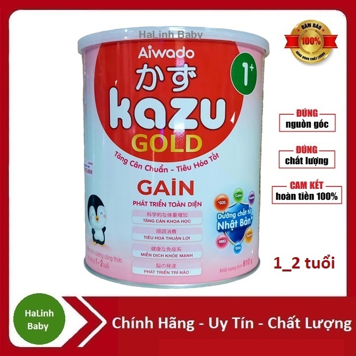 Sữa Kazu gold Gain 1+ 810g [Date 2027]....