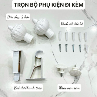 Khung Treo Rèm 2 lớp - Khung treo rèm, thanh rèm size lớn phi 3,2cm