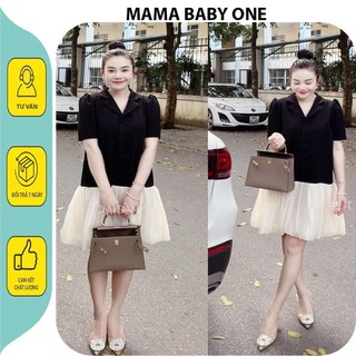 ĐẦM VÁY BẦU CÔNG SỞ MÙA HÈ V847-VÁY XINH THIẾT KẾ DÁNG BABAY DOLL SANG CHẢNH PHỐI MÀU THANH LỊCH MẶC ĐI LÀM ĐI CHƠI