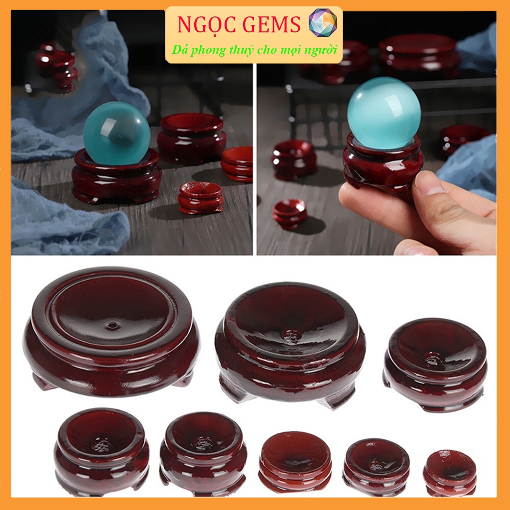 Đế Gỗ Đặt Quả Cầu Phong Thủy